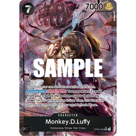 Monkey.D.Luffy (090) (Alternate Art) (OP04-090) - Kingdoms of Intrigue Foil