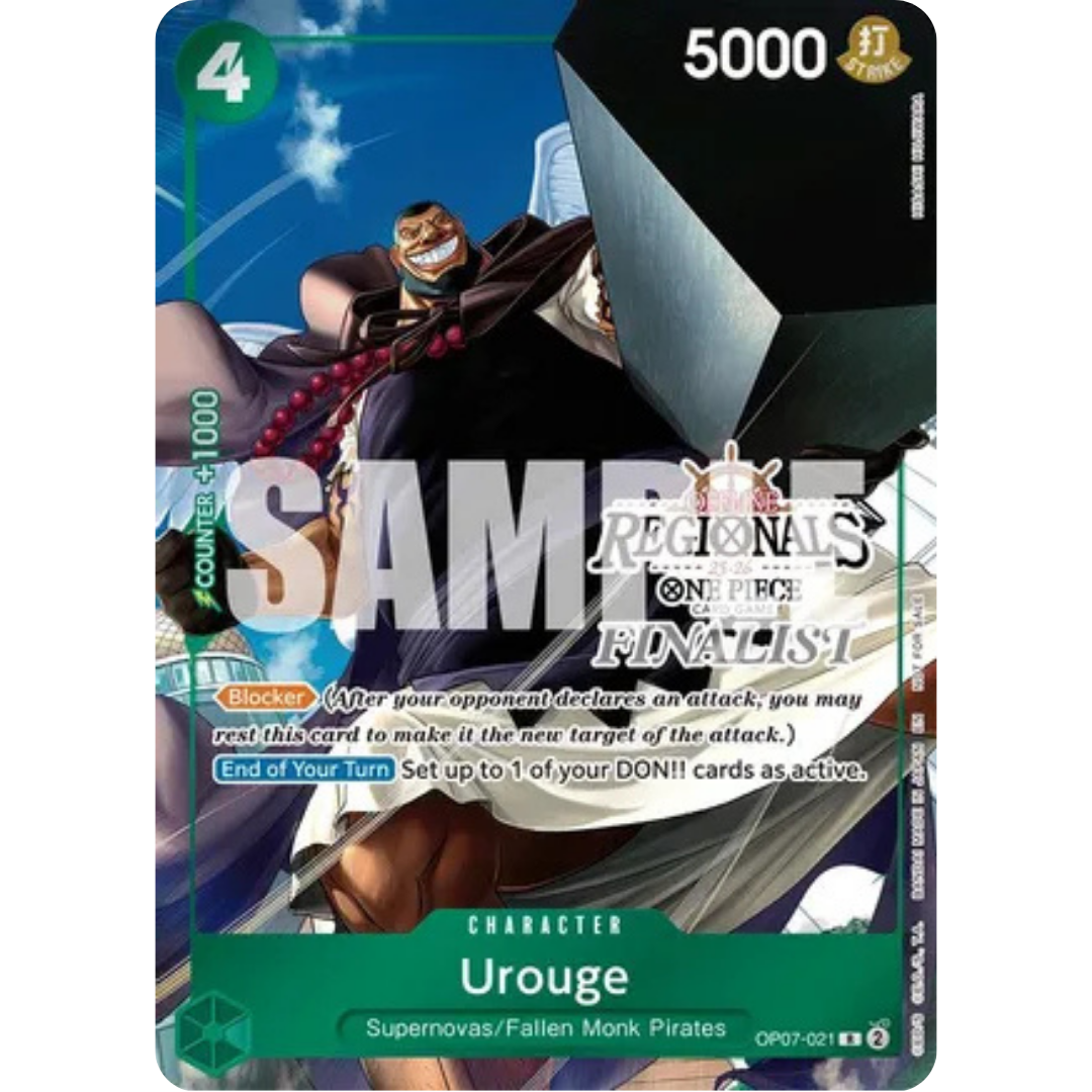 Urouge (Regional Finalist Card Set 2025 Vol.1) (OP07-021) - One Piece Promotion Cards Foil