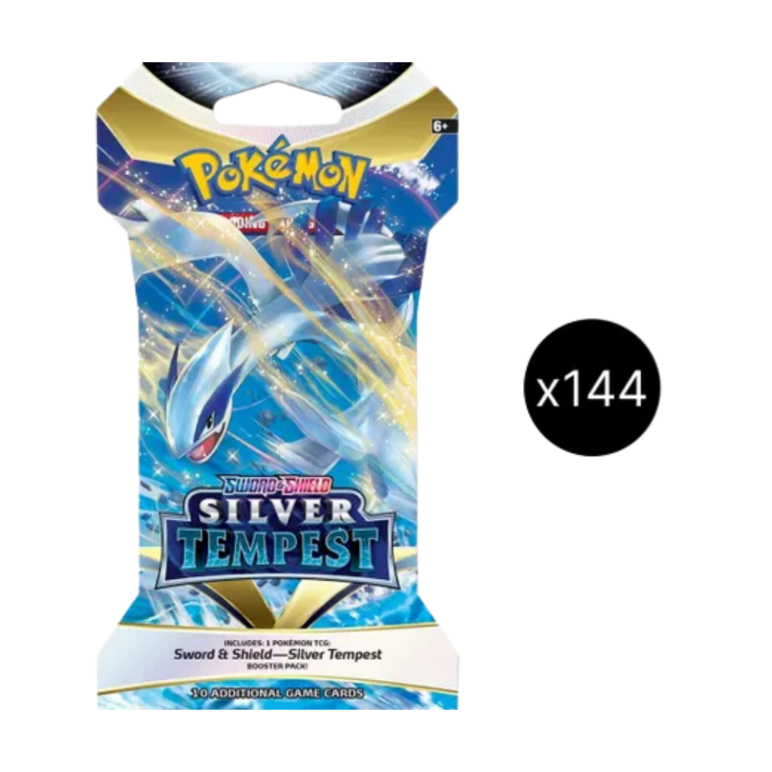 Silver Tempest Sleeved Booster Pack Case