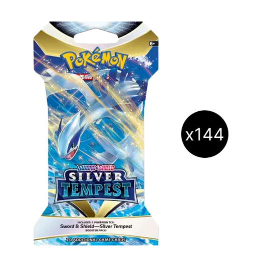 Silver Tempest Sleeved Booster Pack Case