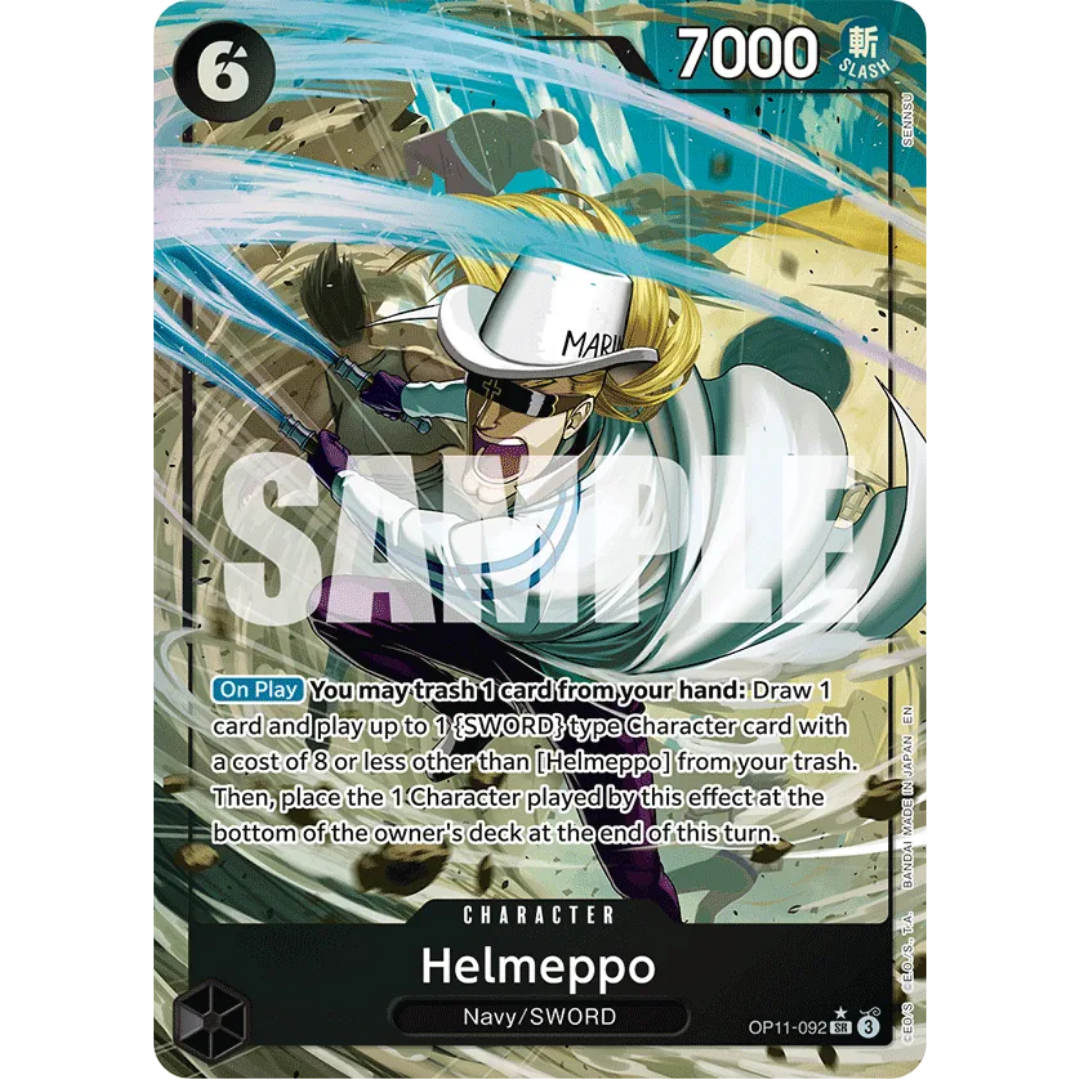Helmeppo (Alternate Art) (OP11-092) - A Fist of Divine Speed Foil