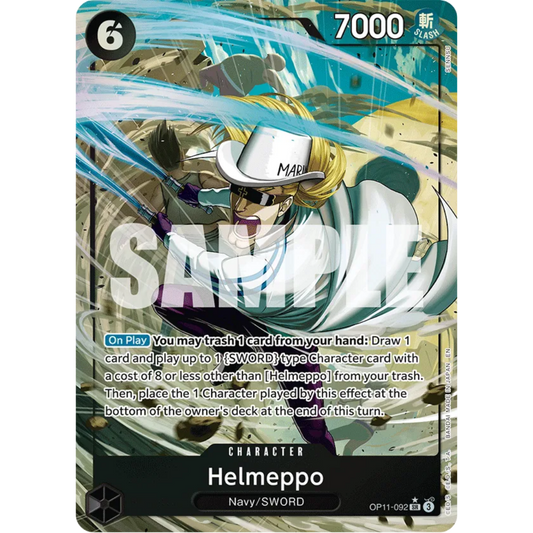 Helmeppo (Alternate Art) (OP11-092) - A Fist of Divine Speed Foil