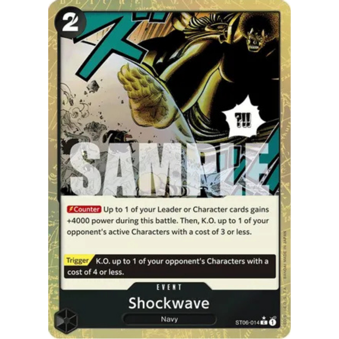 Shockwave (Textured Foil) (ST06-014) - Premium Booster -The Best- Foil