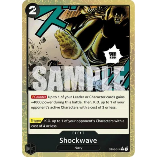 Shockwave (Textured Foil) (ST06-014) - Premium Booster -The Best- Foil