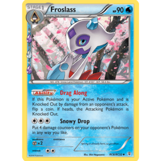 Froslass RC8/RC32  - Holofoil Generations Radiant Collection - Uncommon
