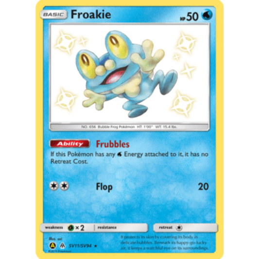 Froakie SV11/SV94  - Holofoil Hidden Fates Shiny Vault - Shiny Holo Rare