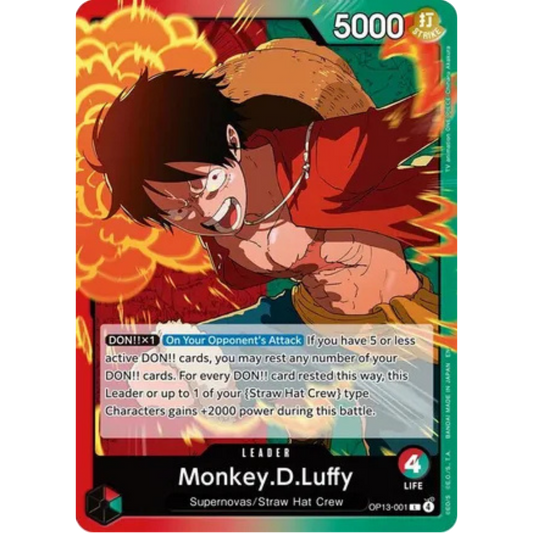 Monkey.D.Luffy (001) (OP13-001) - Carrying On His Will