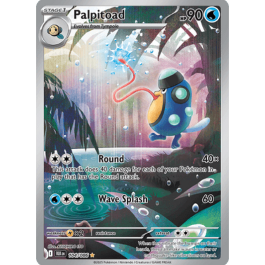 Palpitoad 104/086  - Holofoil SV Black Bolt - Illustration Rare