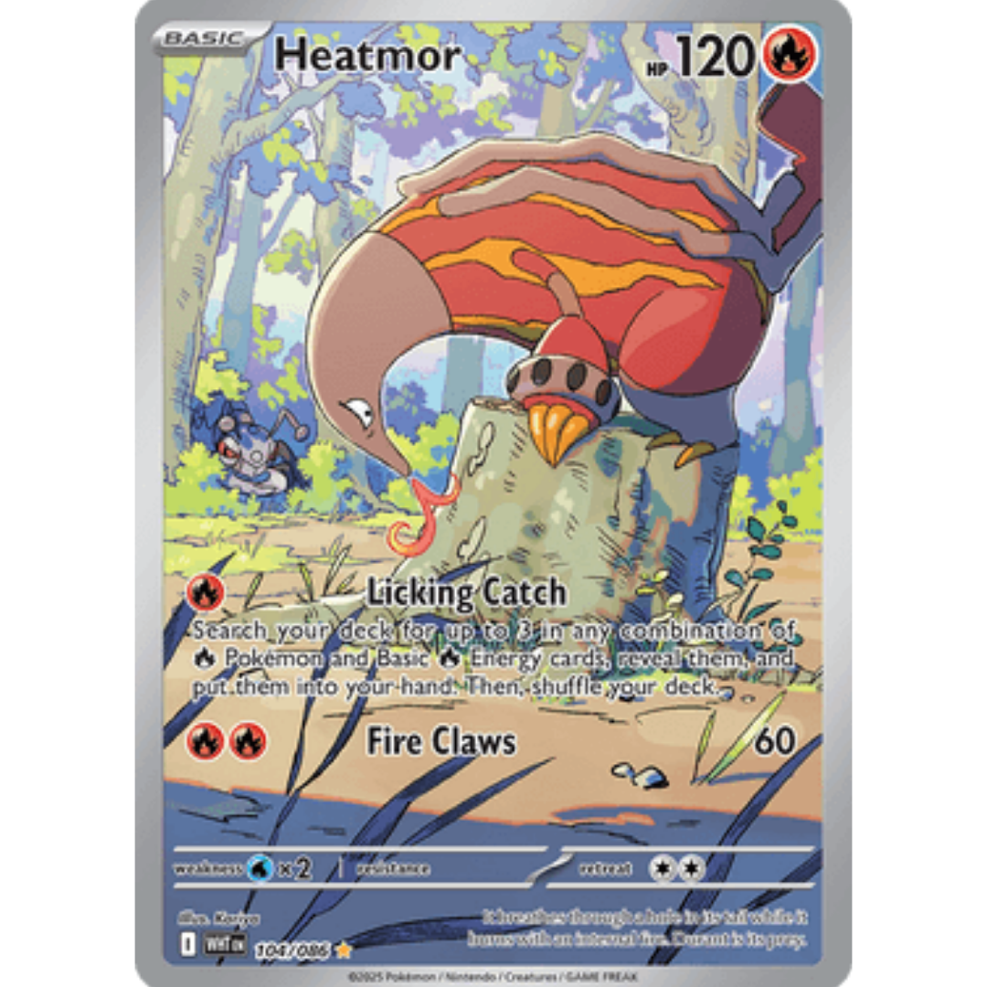 Heatmor 104/086  - Holofoil SV White Flare - Illustration Rare