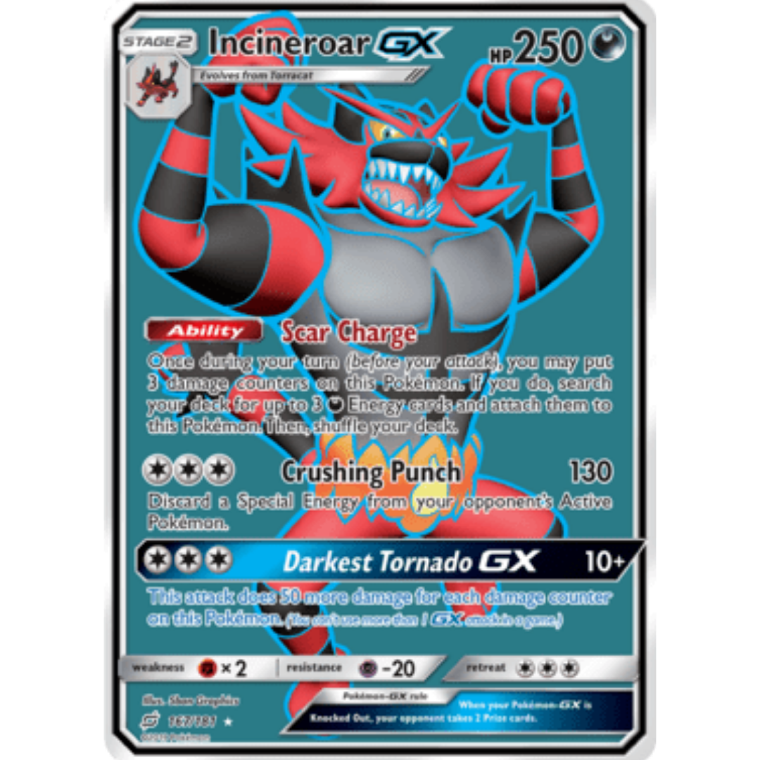 Incineroar GX (Full Art)  - Holofoil SM  Team Up - Ultra Rare