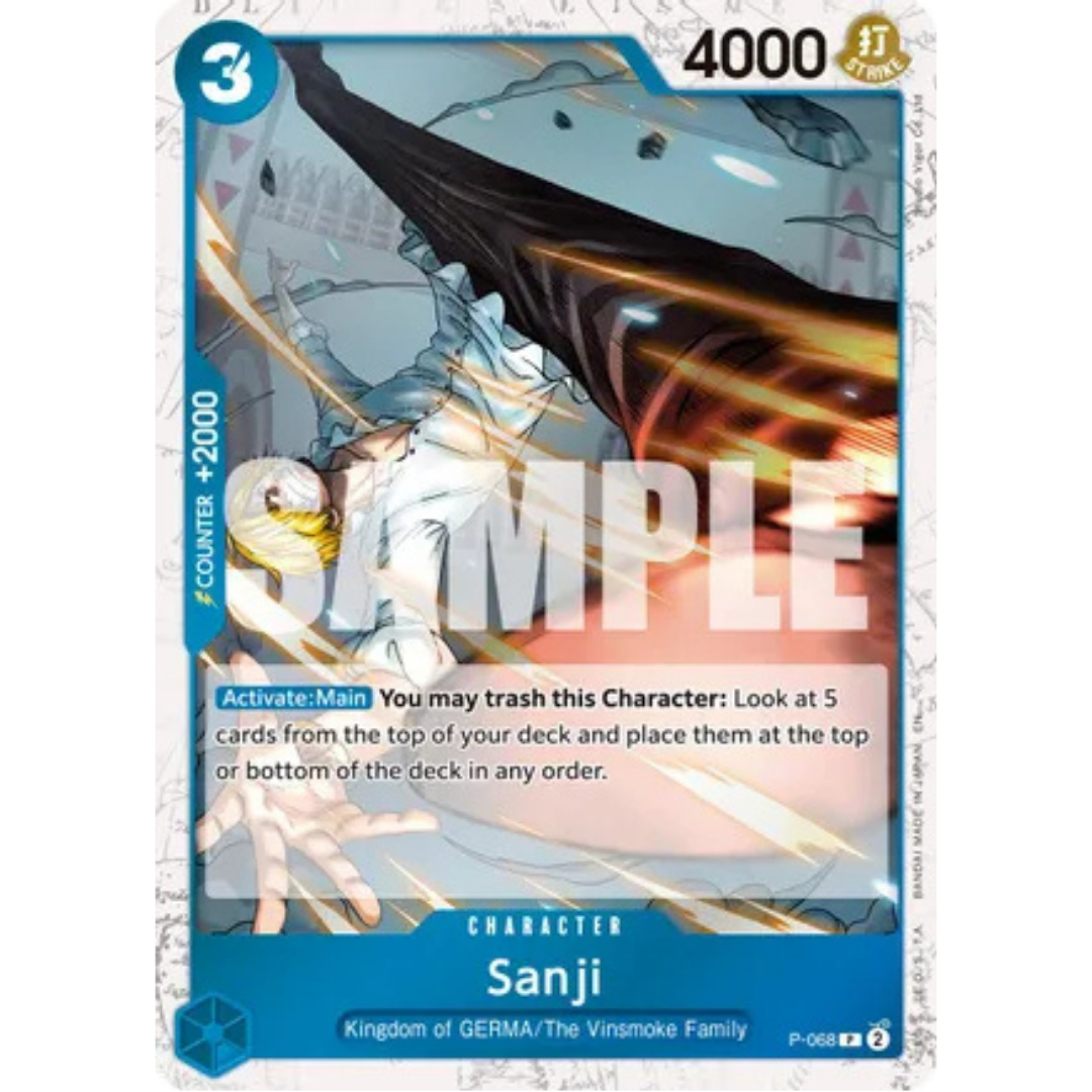 Sanji - P-068 (Pirate Foil) (P-068) - Premium Booster -The Best- Vol. 2 Foil