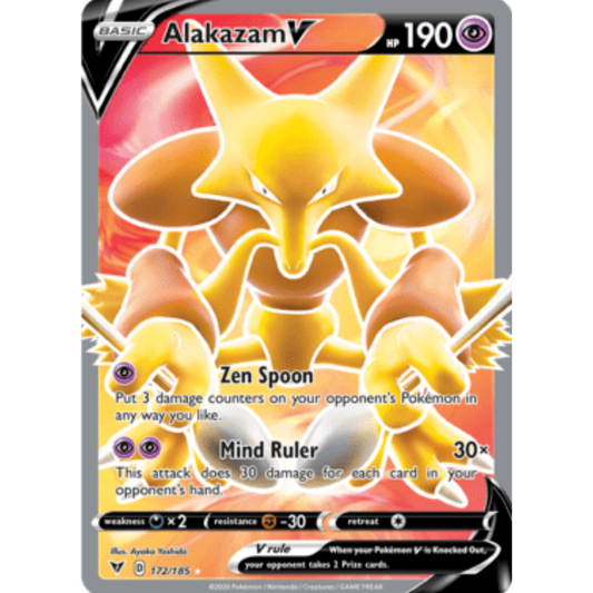 Alakazam V (172/185) [Sword & Shield: Vivid Voltage]