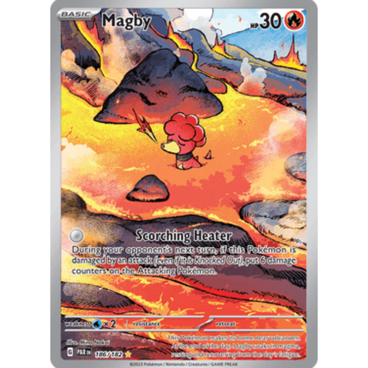 Magby 186/182  - Holofoil SV04 Paradox Rift - Illustration Rare