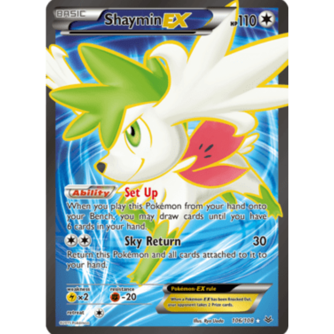 Shaymin EX (106 Full Art) 106/108  - Holofoil XY  Roaring Skies - Ultra Rare