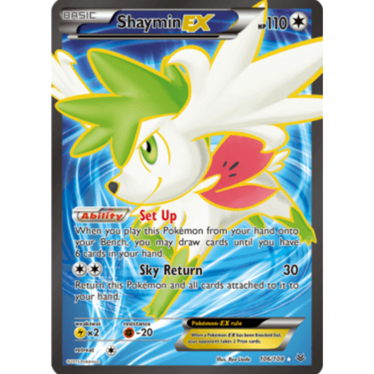 Shaymin EX (106 Full Art) 106/108  - Holofoil XY  Roaring Skies - Ultra Rare