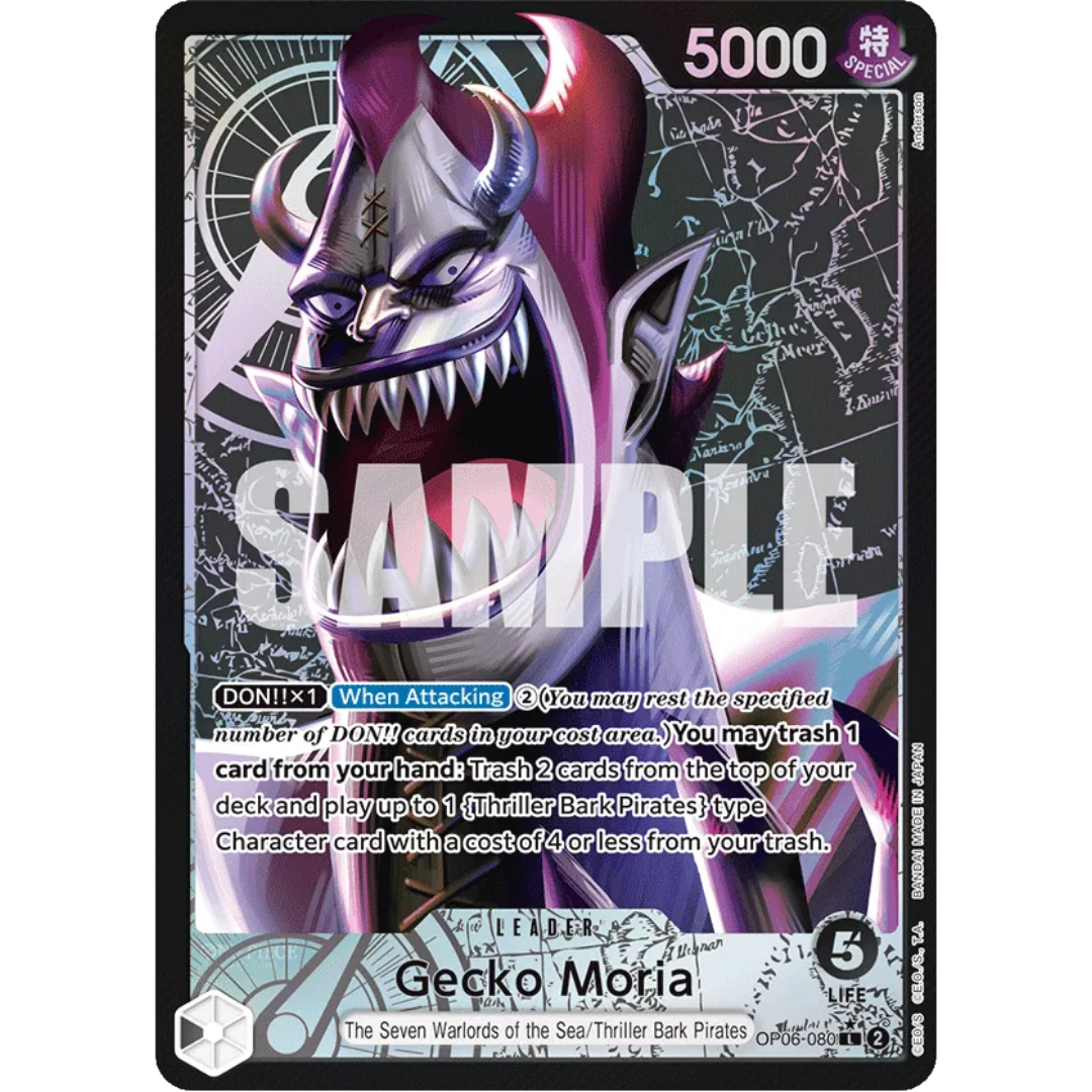 Gecko Moria (080) (Alternate Art) (OP06-080) - Wings of the Captain Foil