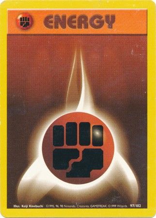 Fighting Energy 097/102  Base Set - Common