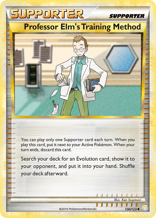 Professor Elm's Training Method 100  HeartGold SoulSilver - Uncommon