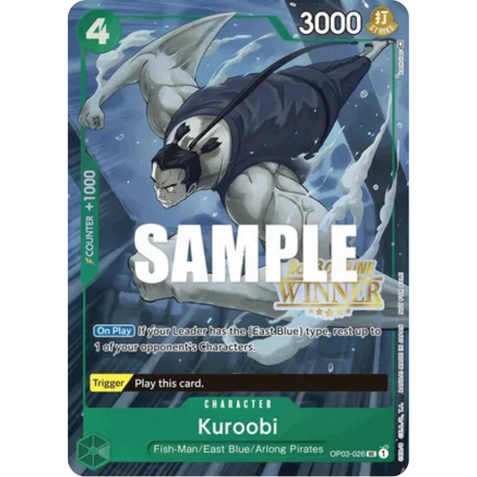 Kuroobi (Offline Regional 2023) [Winner] (OP03-026) - One Piece Promotion Cards Foil
