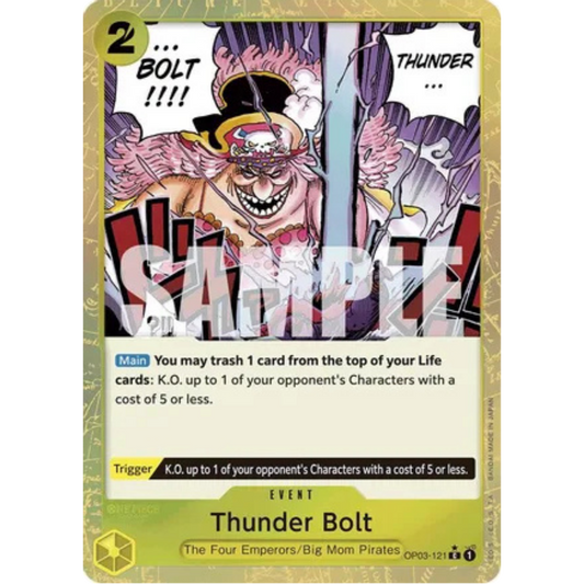 Thunder Bolt (Textured Foil) (OP03-121) - Premium Booster -The Best- Foil