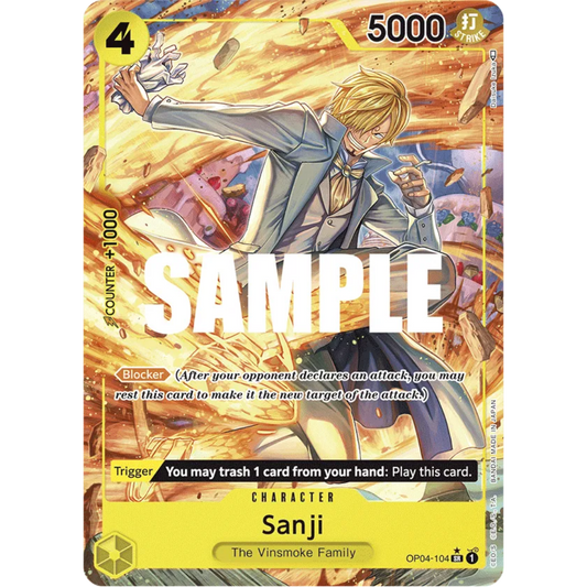 Sanji (104) (Alternate Art) (OP04-104) - Kingdoms of Intrigue Foil