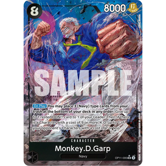 Monkey.D.Garp (Alternate Art) (OP11-095) - A Fist of Divine Speed Foil