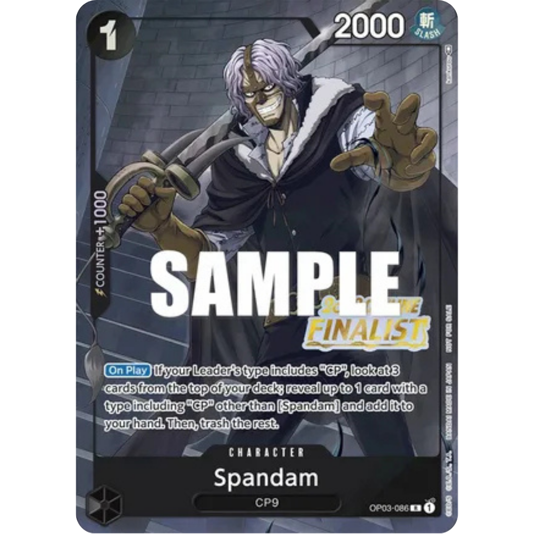 Spandam (Offline Regional 2023) [Finalist] (OP03-086) - One Piece Promotion Cards Foil