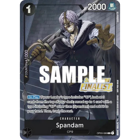 Spandam (Offline Regional 2023) [Finalist] (OP03-086) - One Piece Promotion Cards Foil