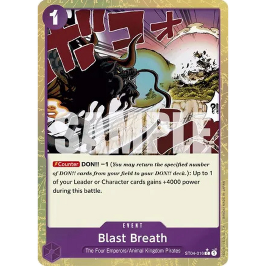 Blast Breath (Textured Foil) (ST04-016) - Premium Booster -The Best- Foil