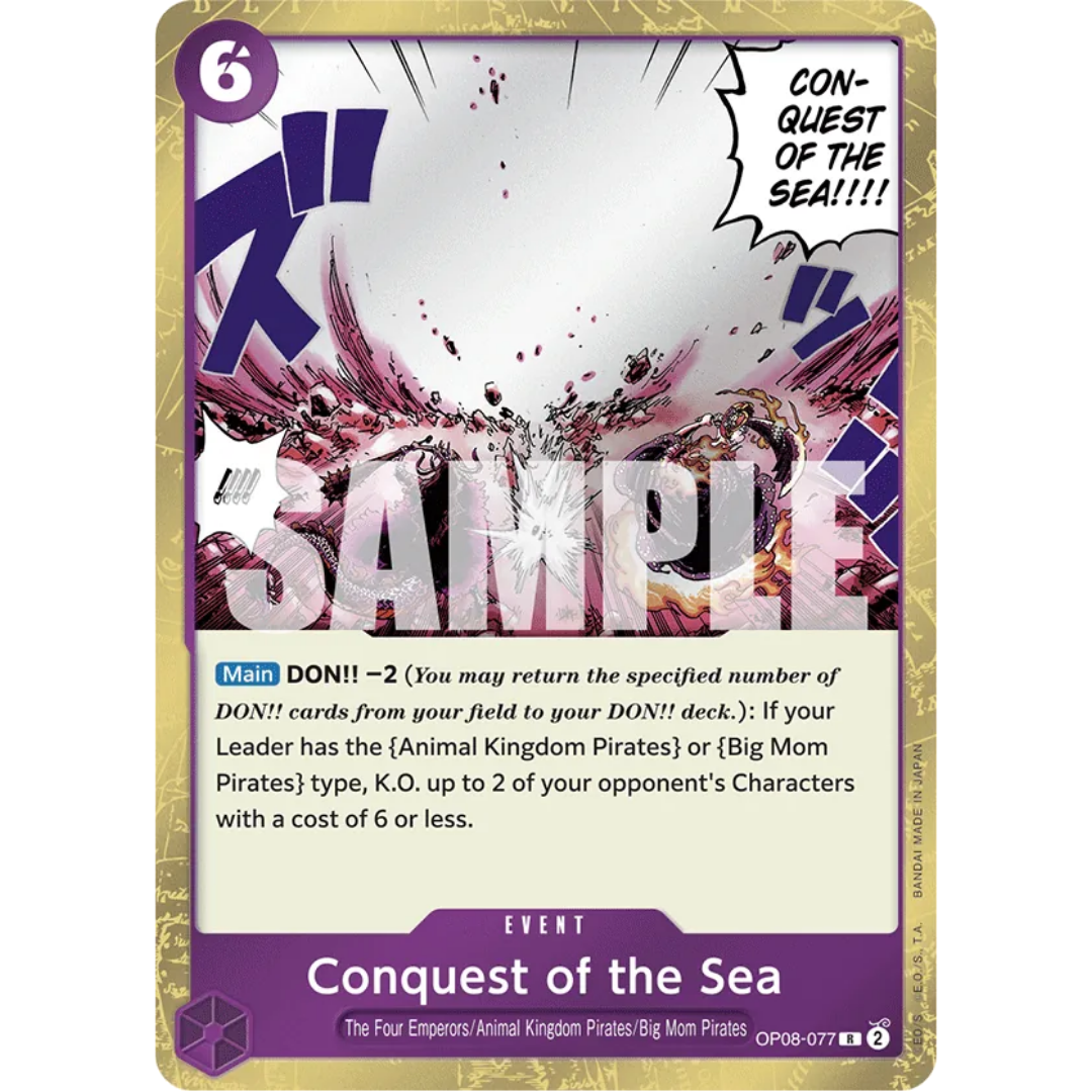 Conquest of the Sea (OP08-077) - Two Legends Foil