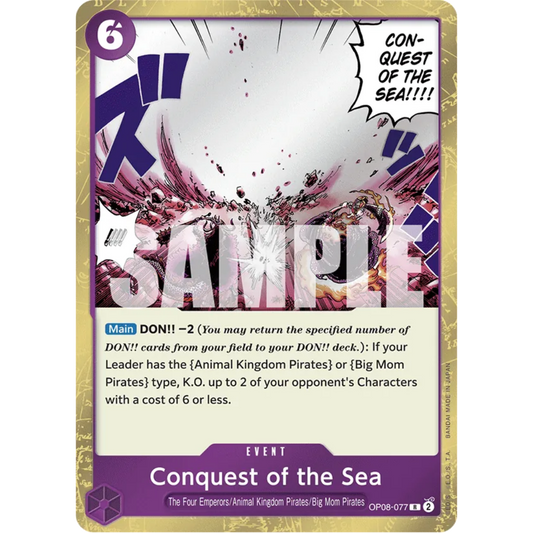 Conquest of the Sea (OP08-077) - Two Legends Foil