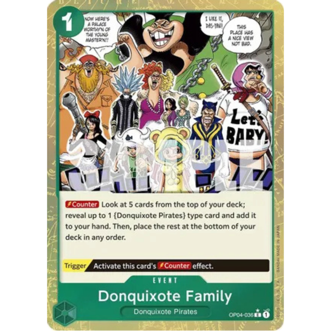Donquixote Family (Textured Foil) (OP04-036) - Premium Booster -The Best- Foil