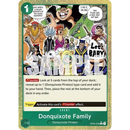 Donquixote Family (Textured Foil) (OP04-036) - Premium Booster -The Best- Foil