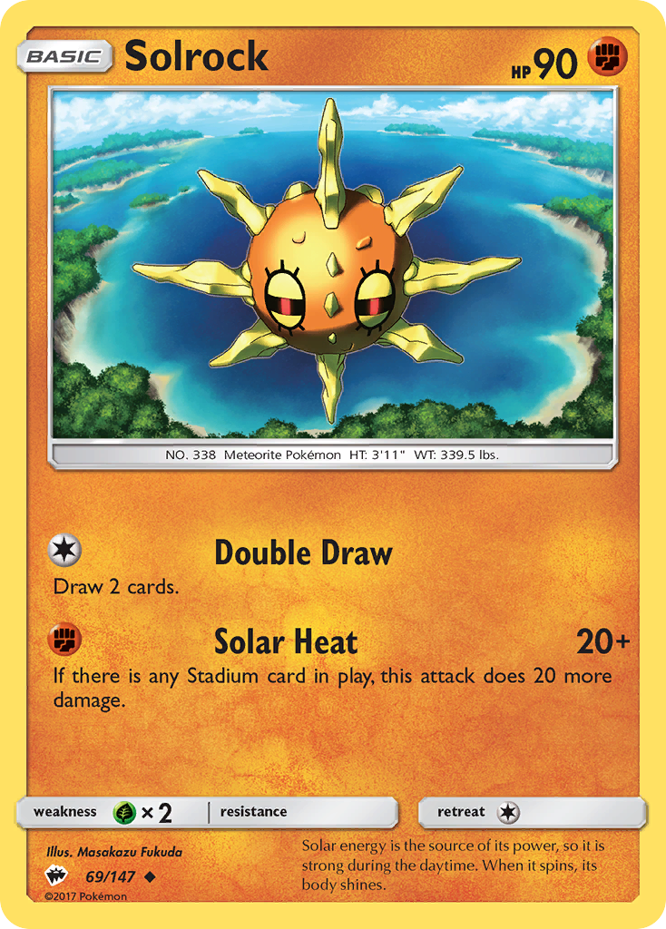Solrock 069  SM  Burning Shadows - Uncommon