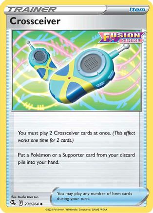 Crossceiver 231  SWSH08 Fusion Strike - Uncommon