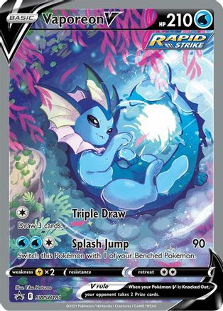 Vaporeon V SWSH181  - Holofoil SWSH Sword & Shield Promo Cards - Promo
