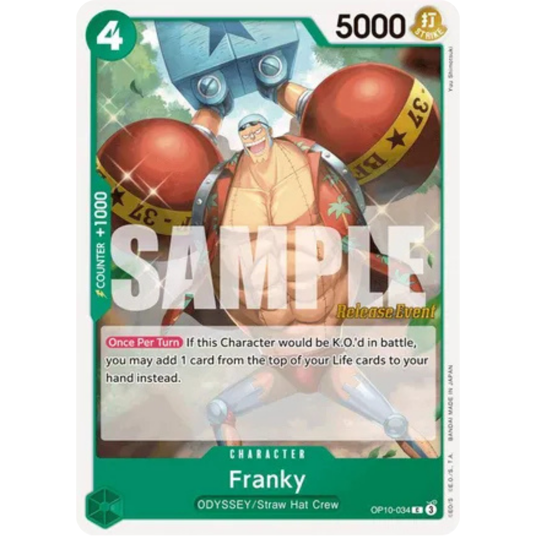 Franky (034) (OP10-034) - Royal Blood Release Event Cards