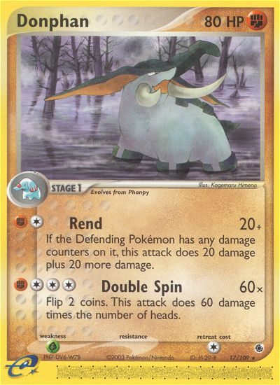 Donphan/109  Ruby and Sapphire - Rare