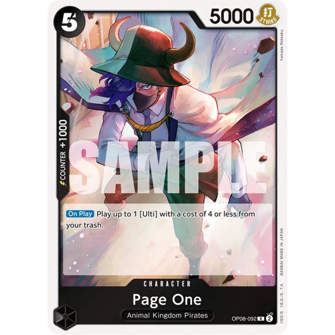 Page One (OP08-092) - Two Legends Foil