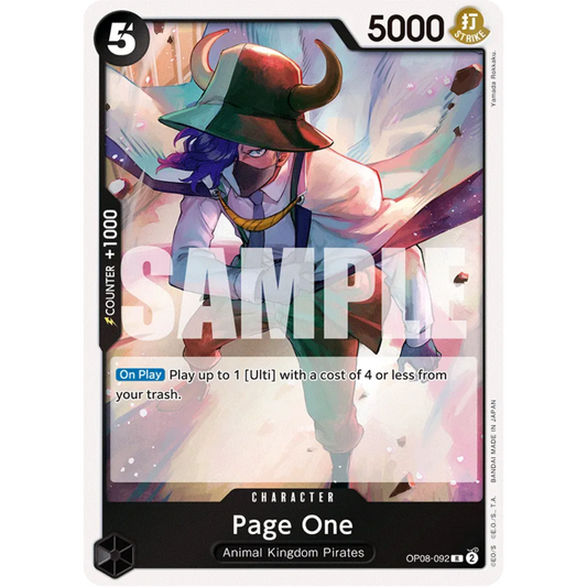 Page One (OP08-092) - Two Legends Foil