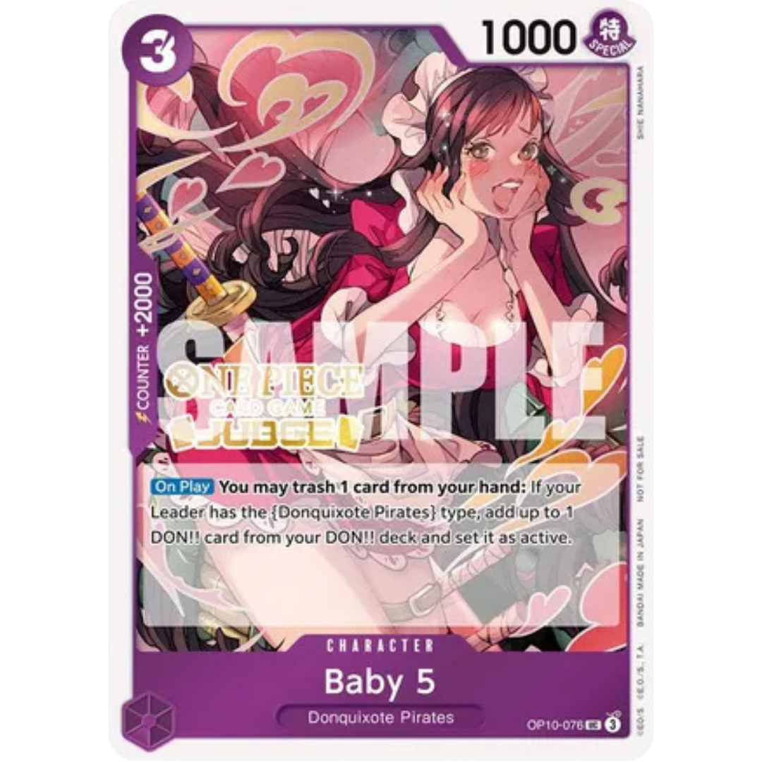 Baby 5 (Judge Pack Vol. 5) (OP10-076) - One Piece Promotion Cards Foil