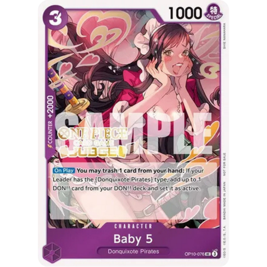 Baby 5 (Judge Pack Vol. 5) (OP10-076) - One Piece Promotion Cards Foil