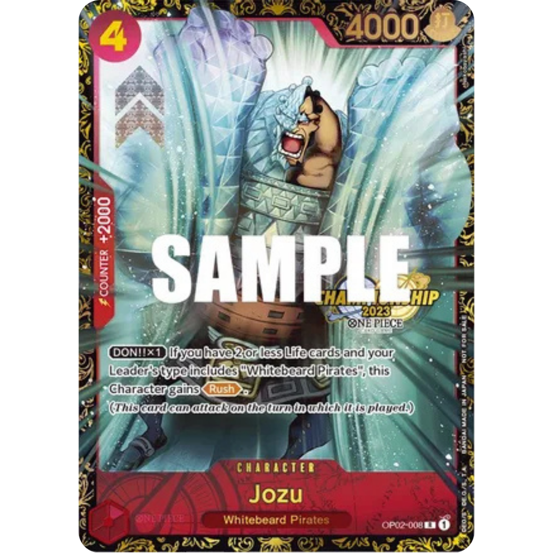 Jozu (Championship 2023) (OP02-008) - One Piece Promotion Cards Foil