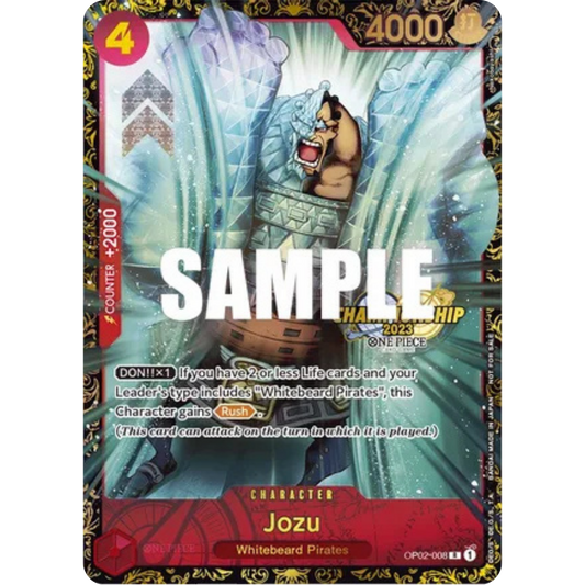 Jozu (Championship 2023) (OP02-008) - One Piece Promotion Cards Foil