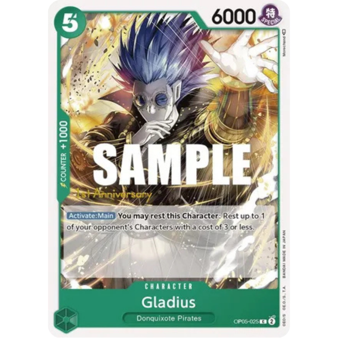 Gladius (OP05-025) - Awakening of the New Era: 1st Anniversary Tournament Cards