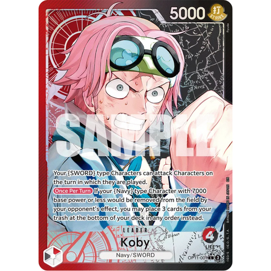 Koby (001) (Alternate Art) (OP11-001) - A Fist of Divine Speed Foil