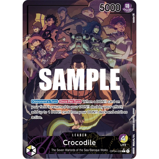 Crocodile (058) (Alternate Art) (OP04-058) - Kingdoms of Intrigue Foil