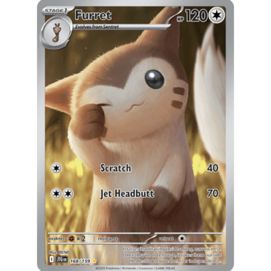 Furret 168/159  - Holofoil SV09 Journey Together - Illustration Rare