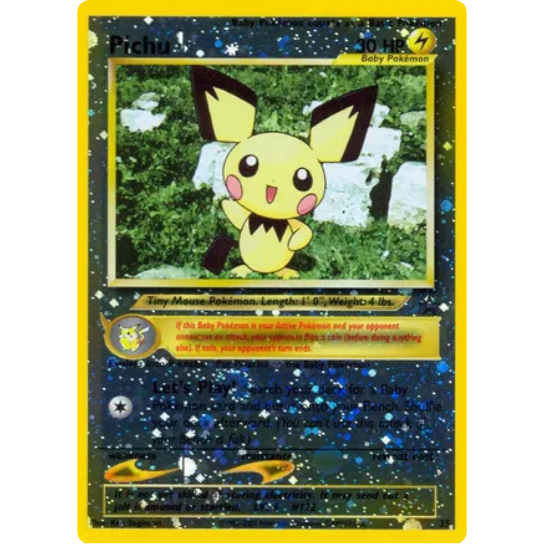 Pichu 035  - Reverse Holofoil WoTC Promo - Promo