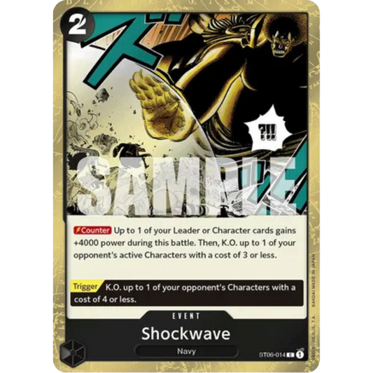 Shockwave (Jolly Roger Foil) (ST06-014) - Premium Booster -The Best- Foil